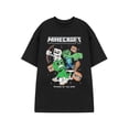 thumbnail image 1 of Minecraft Mens Black Short Sleeved T-Shirt, 1 of 6