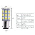 thumbnail image 4 of Paquete de 4 Ba15d 5050 27-smd Led Super blanco coche barco marino Rv Camper luz 1142 1076, 4 of 5