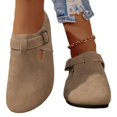 thumbnail image 2 of Mocasines de talla grande con hebilla y punta redonda para mujer recién llegados, 2 of 5