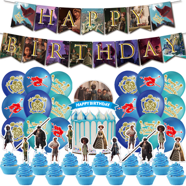 30Pcs For The Sea Beast Birthday Party Supplies - Includes Banners, Balloons, Cake Toppers, Cupcake Toppers for Boys, Girls, and Adults