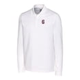thumbnail image 2 of Men's Cutter & Buck  White Greenville Drive Advantage Tri-Blend Pique Big & Tall Long Sleeve Polo, 2 of 3