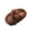 Coffee, variant on Brown Big Kids Unisex Cute Animal Pattern Plush Slide Slippers Brown Fall Winter Warm Fleece Lined Indoor Home Rubber Sole
