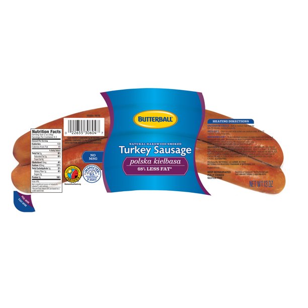 Butterball® Polska Kielbasa Turkey Sausage 13 oz. Package