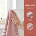 thumbnail image 3 of REGALWOVEN 100% Cotton Striped Kitchen Towels, 2 Pack Soft Absorbent Dish Towels Orange 26" x 18", 3 of 7