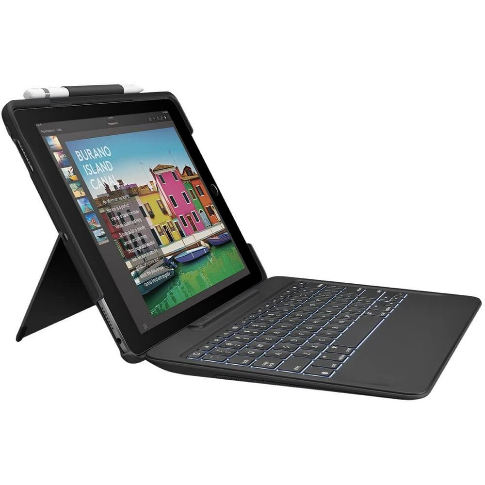Logitech iPad Pro 10.5 inch Keyboard Case SLIM COMBO with Detachable, Backlit, Wireless