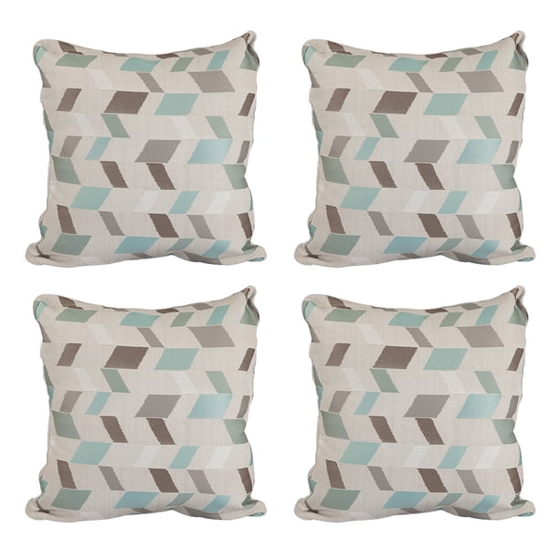 Cojin Decorativo Cuadrado grande Set de 4 Magic Turquesa