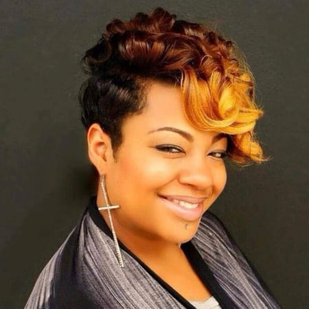 High Temperature Silk Short Curly Wigs for Women - Versatile Synthetic Hair in Vibrant Colors