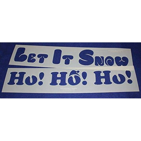 2 Pc Set Holiday Message Stencils 14 Mil Mylar-5" x 23.5 Painting/Crafts/Stencil