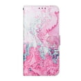 thumbnail image 3 of Allytech Wallet Case for Samsung Galaxy S21 Plus, PU Leather Folio Flip Stand Shockproof Protection TPU Inner Impact Resistant Cards Holder Case Cover for Samsung Galaxy S21 Plus,Pink Marble, 3 of 7