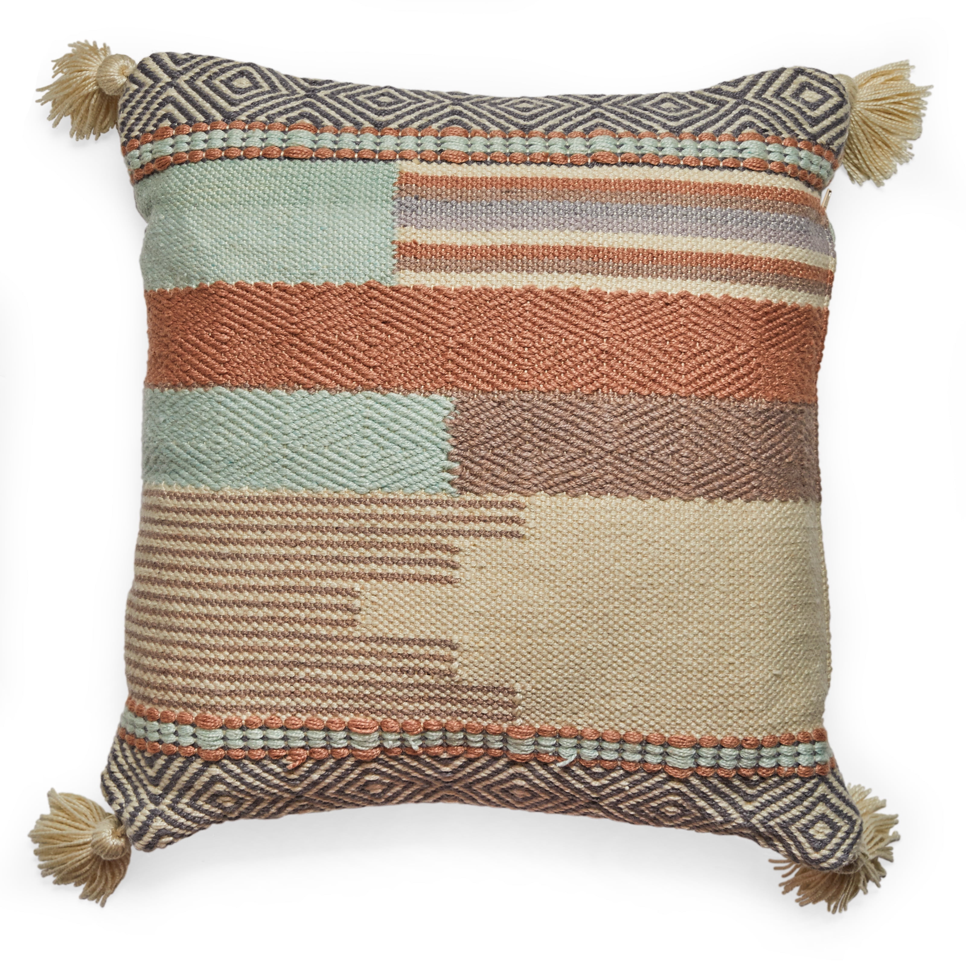 MoDRN Textured Outdoor Throw Pillow, Neutral Tonal
