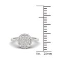 thumbnail image 4 of 1/5ct TDW Diamond Sterling Silver Cluster Ring, 4 of 4