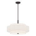 thumbnail image 5 of 50875-07 Livex Lighting Meridian - 5 Light Pendant in Modern Style - 24 Inches wide by 17 Inches high-Bronze Finish    -Traditional Installation, 5 of 13