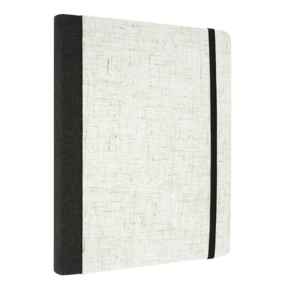 Artist's Loft Flecked White Linen Journal - 6" x 8" - Fabric Cover, 192 Lined Pages per Journal - 80 gsm Paper - Ideal for Note-Taking, Journaling, and Creative Writing, 12 Pack