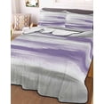 thumbnail image 2 of Quilts Queen Size, Purple Grey Ombre Soft Comforter Bedding Set for Bed, Abstract Art Oil Painting Modern Lightweight Quilted Bedspread with Pillow Cover(2 Pieces) for All Season, 90x96 Inch, 2 of 6