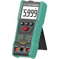 Multimètre numérique portable, testeur électrique professionnel automatique,  6000 points, TRMS.