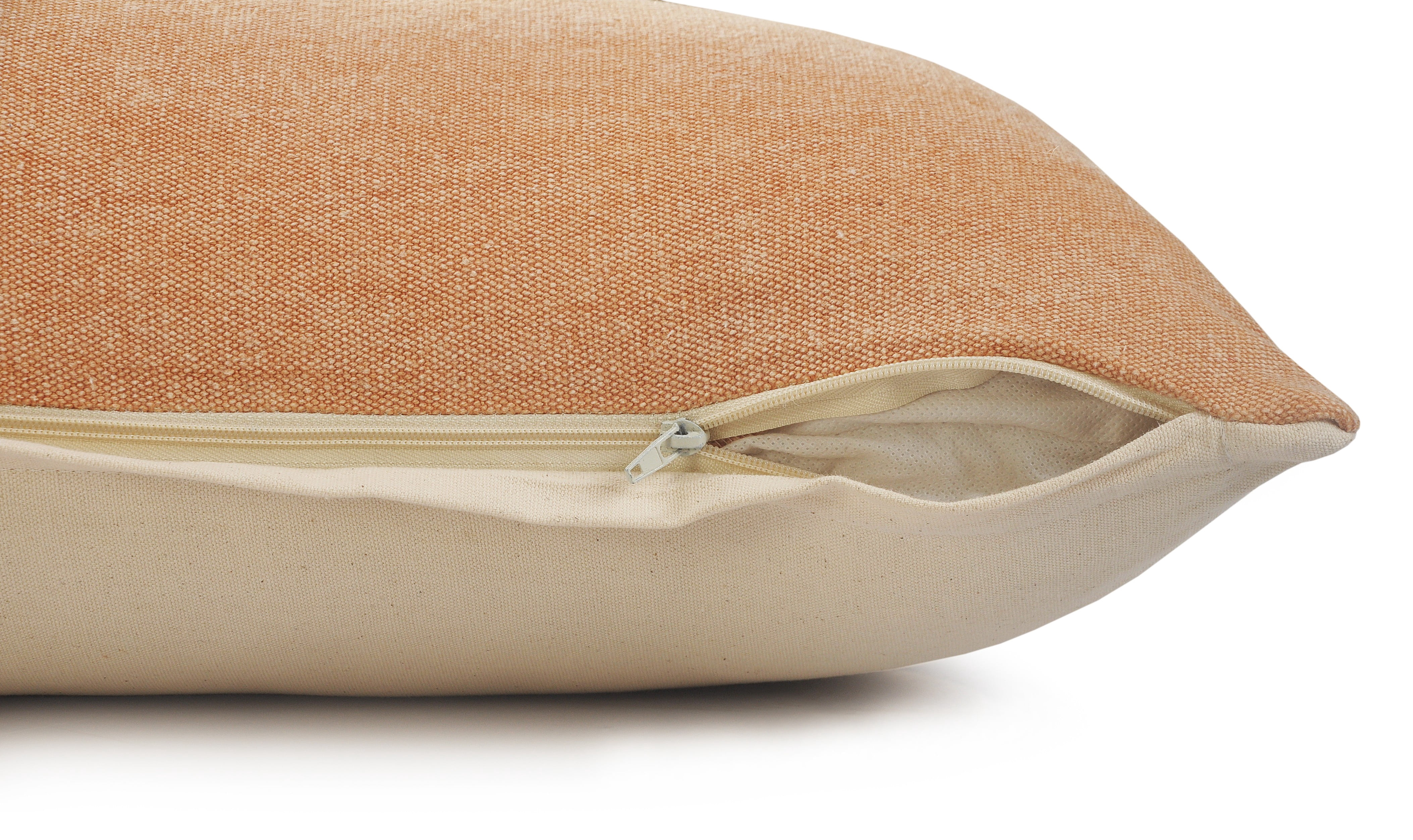 Ox Bay Tatum 14" x 36" Light Brown Solid Cotton Adult Decorative Throw Pillow
