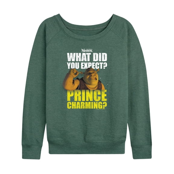 Shrek - What Did You Expect Prince Charming - Women's Lightweight French Terry Long Sleeve Shirt