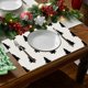 thumbnail image 1 of Decoraciones navideñas, adornos navideños, regalos navideños, manteles individuales de algodón y lino, decoraciones navideñas para la mesa, tapetes aislantes, tapetes impermeables para cocina y comedo, 1 of 6