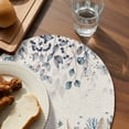 thumbnail image 3 of Blue Beige Coastal Round 15 Inch Placemats Set of 6, Beach Starfish Summer Eucalyptus Rustic HeatResistant Non Slip Place Mats for Dining Table, Wipeable Braided Kitchen Table Mats for Housewarming, 3 of 9