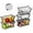 5Pack-Black Baskets, variant on 4 Pack Enhanced Leak-Proof Bottom Stackable Wire Baskets, Pantry Organizers and Storage, Pantry Storage，Shelf Baskets, Fruit Basket, Potato and Onion Storage Bins，(White)