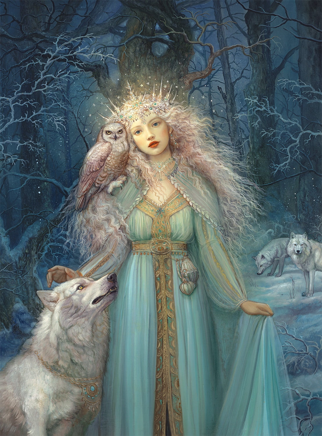 Buffalo Games The Snow Queen 1000-Piece 26.75 x 19.75-Inch Interlocking Jigsaw Puzzle for Adults Ages 14+