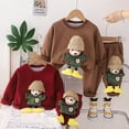 thumbnail image 6 of LNMQLPDBS Infant Boy Christmas Outfit Kids Romper Baby Girl Onesies 3-6 Months Long Sleeve Onesies Boy 18 Mos Girl Clothes 8 Year Old Boy Clothes, Coffee 12-18 Months, 6 of 9