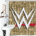 thumbnail image 3 of W-W-E Shower Curtain, Premium Waterproof Fabric Bath Curtain, Heavy Duty PEVA Shower Curtain for Bathroom Hotel, 3 of 7