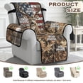 thumbnail image 6 of SCRAWLGOD 250th Anniversary Recliner Chair Slipcover Deer American Flag Print Non Slip Stain Resistant Recliner Chair Cover with Pocket Camo Hunting Print Anti Dust Washable Reclining Cover, 6 of 7