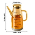 thumbnail image 1 of Aparatos de cocina 2025 Botella dispensadora de aceite mejorada con pico antigoteo Botella dispensadora de aceite de oliva de vidrio de 34 oz para cocina Dispensador de aceite y vinagre de grado alime, 1 of 6