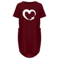 thumbnail image 4 of Robes d'Été pour Femmes Manches Courtes Décontractées T-Shirts Robe Imprimée Col Rond Confortable Longueur Genou avec Poches, 4 of 5