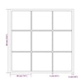 thumbnail image 4 of vidaXL Wall Mirror Black 60x60 cm Metal, 4 of 4
