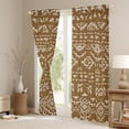 thumbnail image 3 of Farmhouse Western Curtains & Drapes 42"Wx84"L Brown Boho Aztec Window Curtains Bohemian Geometric Blackout Curtains Exotic Tribal Southwestern Window Treatments 2 Panels Room Decor, 3 of 6