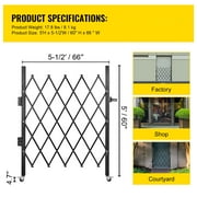 VEVOR Single Folding Security Gate Folding Door Gate 5H x 5-1/2W Scissor Gate