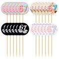 thumbnail image 1 of Cupcake Toppers para fiesta de cumpleaños de niños de 6 a 7 años, 24 unidades, 1 of 7