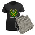 thumbnail image 5 of CafePress - Dowd Coat Of Arms Women's Dark Pajamas - Women's Short Sleeve Print T-Shirt and Pants Dark Cotton Pajama Set, 5 of 7