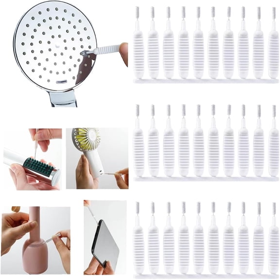 50pcs Shower Nozzle Cleaning Brush Anti-Clogging for Shower Head，Deep Detail Crevice Brushes for Shower Head,Phone Hole,Cosmetic Bottle,Tooth Scaler,Washbasin, Cleaning Irons Faucet