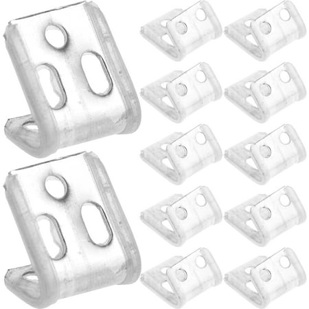 

icolorfuled 12pcs Sofa Spring Clip Thickened 5-Hole Sofa Cover Clip Buckle Furniture Accessories with Screw