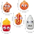 thumbnail image 2 of 25 colgantes de resina con forma de comida: patatas fritas, galletas, pan, baguette, sándwich. Adornos dulces y adorables., 2 of 6