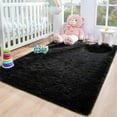 thumbnail image 6 of Softlife Super Soft Rug For Living Room Fluffy Rugs For Dorm Room Cute Plush carpet For Bedroom,3' x 5',Black, 6 of 7