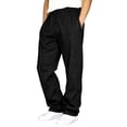 thumbnail image 2 of Garbnen Sweatpants for Men Baggy Workout Athletic Gym Men's Straight Leg Sweatpants Elastic Waist S-5xl Trousers for Men Lightweigh Fall Winter Men's Lounge Pants with Pocket Black XL, 2 of 8