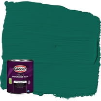 Glidden HEP Deep Veridian / Green Semi-Gloss Interior Paint with Primer, 1 Quart
