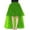 Green, variant on Womens High Low Long Tutu Tulle Bustle Skirt Elastic Waist Festival Party Skirt