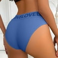 thumbnail image 5 of Sunvit-Panties Womens Low-Rise Bikini Briefs with LOVE Waistband - Nylon Spandex, Comfortable All-Day Wear, Blue Color, Size XL, 5 of 7