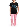 thumbnail image 4 of CafePress - Bride To Be Women's Dark Pajamas - Women's Short Sleeve Print T-Shirt and Pants Dark Cotton Pajama Set, 4 of 7