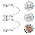 thumbnail image 3 of MLINS Silver Alloy Adjustable Chain Rings for Women Gothic Style Knuckle Rings Perfect for Various Occasions, 3 of 8
