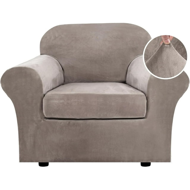 Housse de Canapé Moderne en Velours Peluche 4 Pcs à Haute Extensibilité, Protège-Meubles Ajusté, Housse de Canapé Épaisse de Luxe, Lavable à la Machine