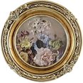 thumbnail image 1 of Cadre Photo Baroque Rétro Monté au Mur pour Salon Nouvel An, Rond, 1 of 7