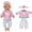 F, variant on Aonerit Reborn Doll Clothes for 18 inch Baby Dolls, Dolls Clothes Outfit Accessories Set, Newborn Girl & Boy Pretend Play Gift for Toddlers