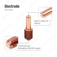 thumbnail image 3 of Plasma Torch Bouclier de Traînée pour Électrode Miller Spectrum 875 Cutter ICE-60T/TM 25 Pcs, 3 of 4