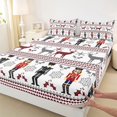 thumbnail image 3 of Castle Fairy Animal Deer 3pcs Twin Sheet Sets for Teens,Christmas Nutcracker Twin Fitted Sheet,Winter Snowflake Breathable Flat Sheet,Lightweight Room Decor, 3 of 7